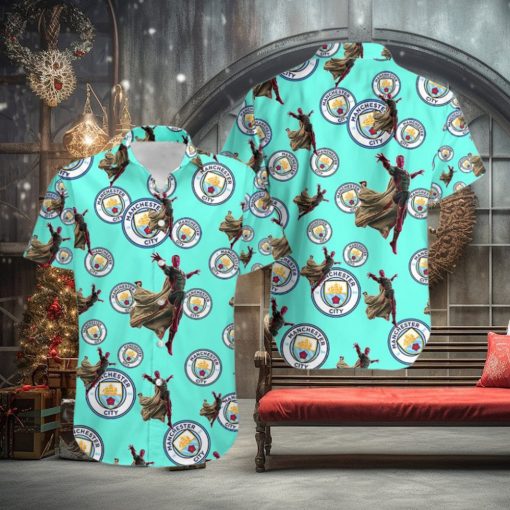 Marvel Avengers Edge Game Vision Cute Hawaiian Shirts Manchester City