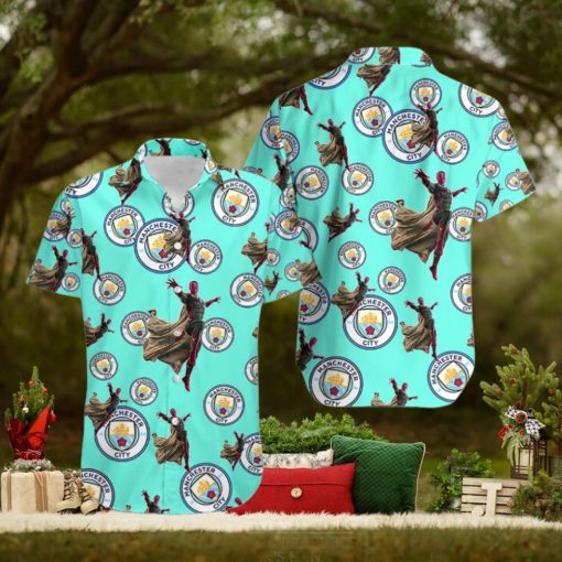 Marvel Avengers Edge Game Vision Cute Hawaiian Shirts Manchester City