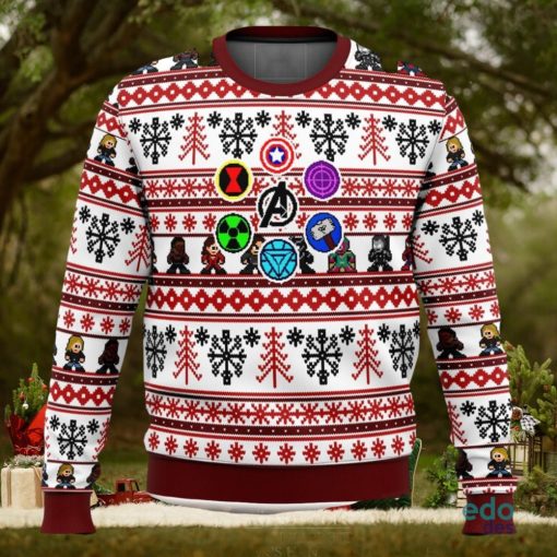 Marvel Avengers Retro 3D Ugly Christmas Sweater Unisex Christmas Sweater For Men And Women