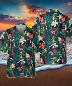 Marvel Captain America 3D Hawaiian Shirt Unique Gift Summer Beach