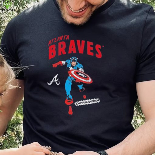 Marvel Captain America Atlanta Braves Shirt