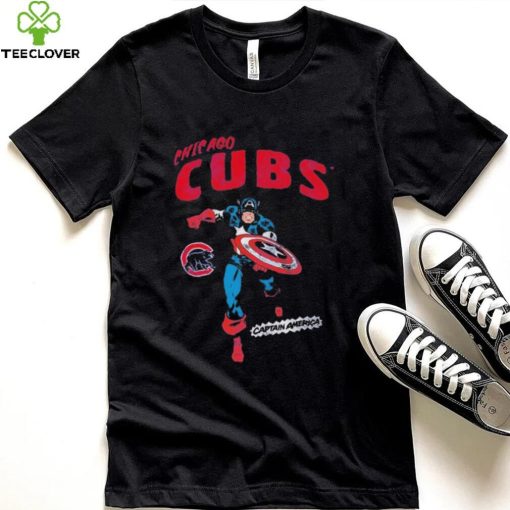 Marvel Captain America Chicago Cubs Shirt