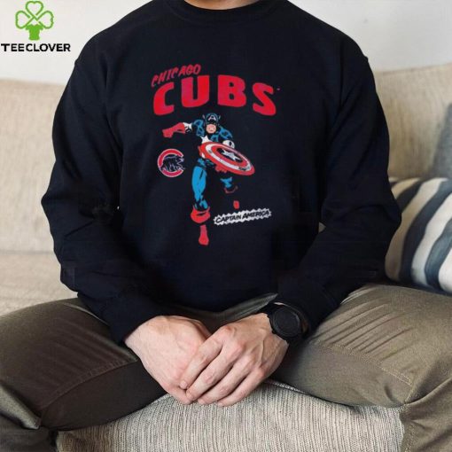 Marvel Captain America Chicago Cubs Shirt