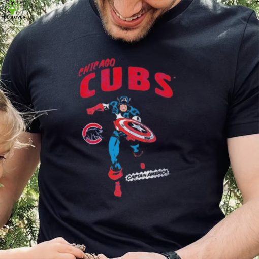 Marvel Captain America Chicago Cubs Shirt