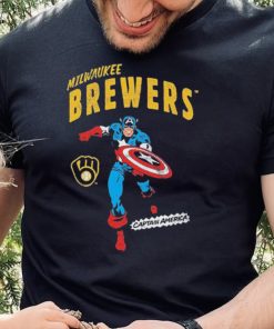 Marvel Captain America Milwaukee Brewers Shirt