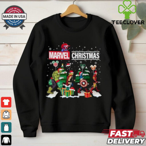 Marvel Christmas Superhero Avengers Team Xmas 2024 shirt