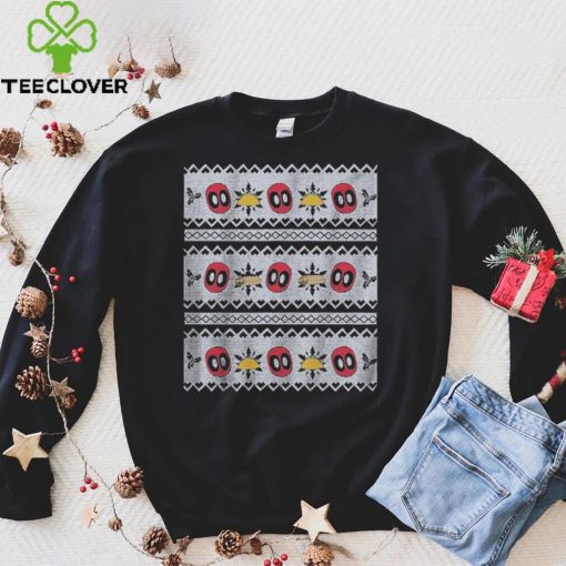 Marvel Comics Faux Ugly Deadpool Christmas Sweater Shirt