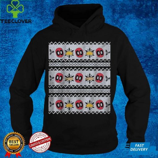 Marvel Comics Faux Ugly Deadpool Christmas Sweater Shirt