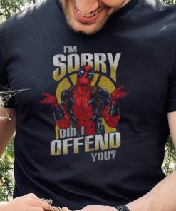 Marvel Deadpool Sorry Did I Offend Adult Tee Graphic T Shirt
