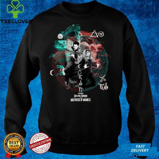 Marvel Doctor Strange 2 Strange And Scarlet Witch Glitch Sweathoodie, sweater, longsleeve, shirt v-neck, t-shirt