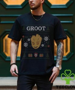 Marvel Groot Guardians Of The Galaxy Ugly Christmas Shirt 1 Marvel Groot Guardians Of The Galaxy Ugly Christmas Shirt