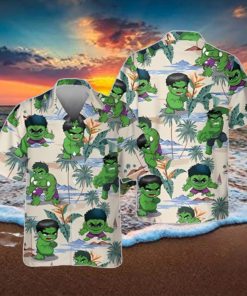 Marvel Hulk Hawaiian Shirt, Captain America Hawaiian Shirt Unique Gift