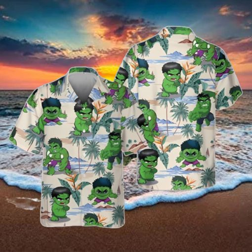 Marvel Hulk Hawaiian Shirt, Captain America Hawaiian Shirt Unique Gift