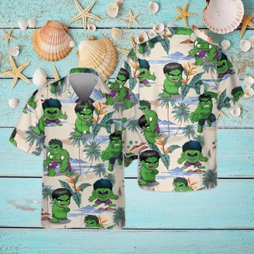 Marvel Hulk Hawaiian Shirt, Captain America Hawaiian Shirt Unique Gift