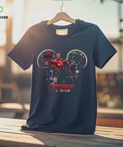 Marvel Iron Man Tony Stark Circle Light Mickey Christmas Disney T Shirt