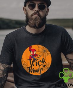 Marvel Spider Man Trick Or Thwip Halloween T Shirt, Spider Man Halloween Moon Tee 3 Marvel Spider Man Trick Or Thwip Halloween T Shirt, Spider Man Halloween Moon Tee
