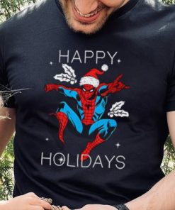Marvel Spider Shirt, Man Happy Holidays Santa Christmas T Shirt 2 Marvel Spider Shirt, Man Happy Holidays Santa Christmas T Shirt