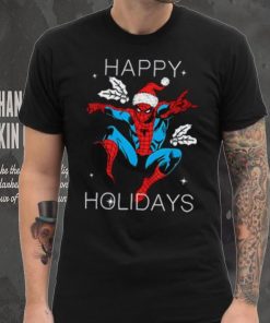 Marvel Spider Shirt, Man Happy Holidays Santa Christmas T Shirt 7 Marvel Spider Shirt, Man Happy Holidays Santa Christmas T Shirt