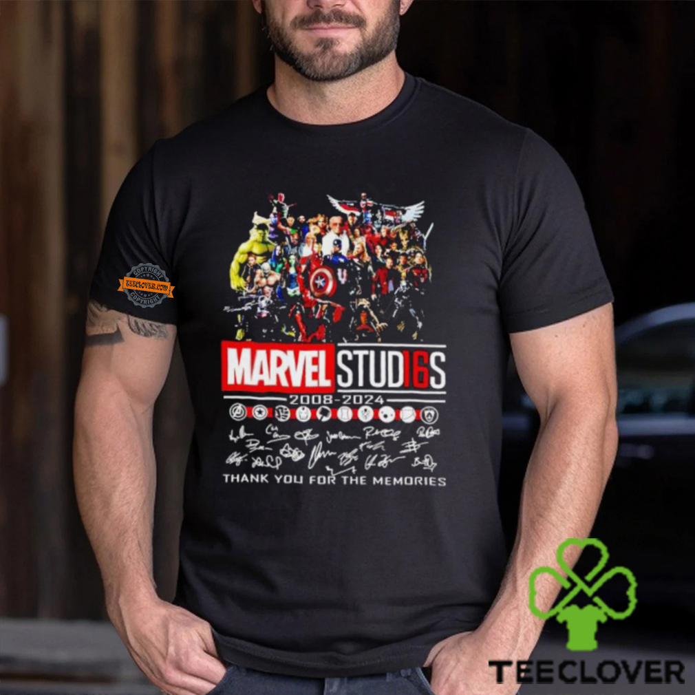 Marvel Stud16s 2008 2024 Thank You For The Memories Signature shirt Marvel Stud16s 2008 2024 Thank You For The Memories Signature shirt