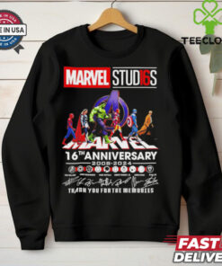 Marvel Studios 16th Anniversary 2008 2024 thank you for the memories shirt