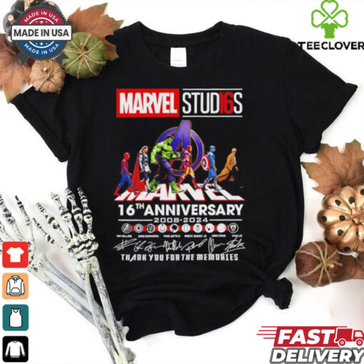 Marvel Studios 16th Anniversary 2008 2024 thank you for the memories shirt