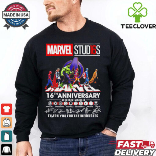 Marvel Studios 16th Anniversary 2008 2024 thank you for the memories shirt