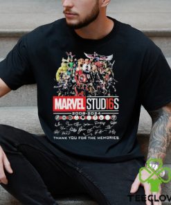 Marvel Studios 2008 2024 Thank You For The Memories Signatures Shirt