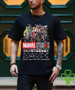 Marvel Studios 2008 2024 Thank You For The Memories Signatures Shirt