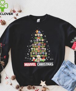 Marvel Studios Chibi Character Xmas Tree Merry Christmas Marvel Shirt