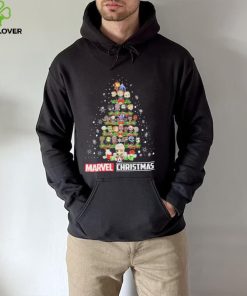 Marvel Studios Chibi Character Xmas Tree Merry Christmas Marvel Shirt