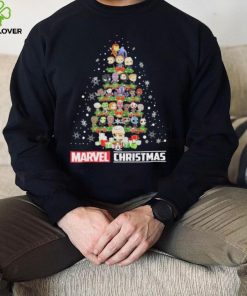 Marvel Studios Chibi Character Xmas Tree Merry Christmas Marvel Shirt