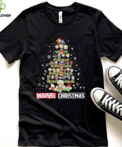 Marvel Studios Chibi Character Xmas Tree Merry Christmas Marvel Shirt