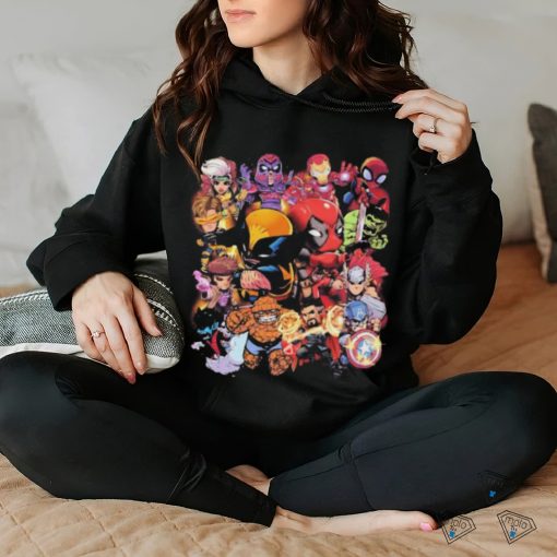 Marvel Studios Chibi Characters X Deadpool Wolverine Shirt