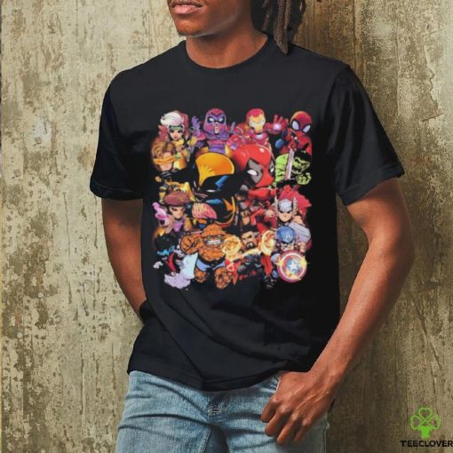 Marvel Studios Chibi Characters X Deadpool Wolverine Shirt