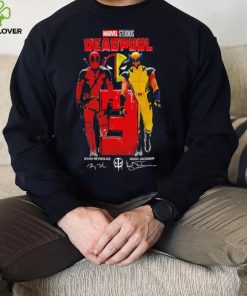 Marvel Studios Deadpool 3 Ryan Reynolds and Hugh Jackman signatures logo hoodie, sweater, longsleeve, shirt v-neck, t-shirt