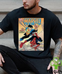 Marvel Team Up Spiderman Meets Invicible Shirt