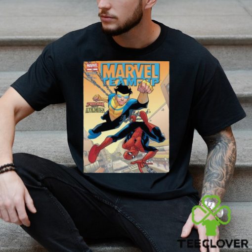 Marvel Team Up Spiderman Meets Invicible Shirt