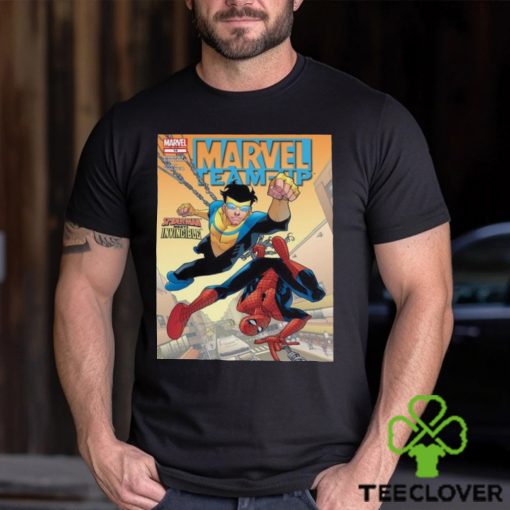 Marvel Team Up Spiderman Meets Invicible Shirt