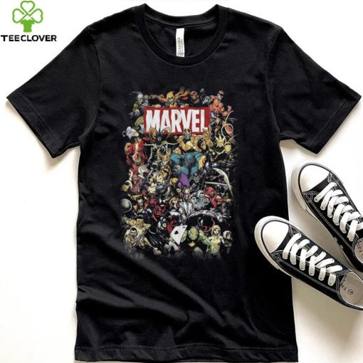 Marvel Villains Team Up Venom Loki Thanos Green Goblin Mens Graphic Tee T Shirt