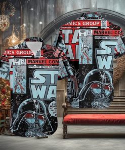 Marvelous Mix Marvel Comic Group Star Wars Slim Fit Hawaiian Chic