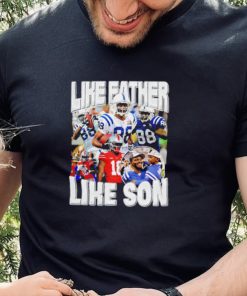 Marvin Harrison Jr. like father loke son portrait retro shirt