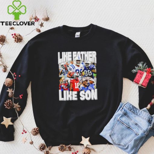 Marvin Harrison Jr. like father loke son portrait retro hoodie, sweater, longsleeve, shirt v-neck, t-shirt