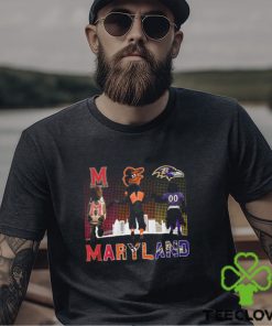 Maryland Sports Teams Mascots Maryland Terrapins, Baltimore Orioles And Baltimore Ravens Champions Shirt