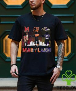 Maryland Sports Teams Mascots Maryland Terrapins, Baltimore Orioles And Baltimore Ravens Champions Shirt