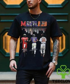 Maryland Sports Teams Mascots Maryland Terrapins, Baltimore Orioles And Baltimore Ravens Champions T Shirt