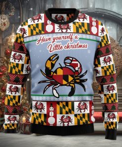 Maryland Symbols Ugly Christmas Sweater Thankgiving Gift Men Women