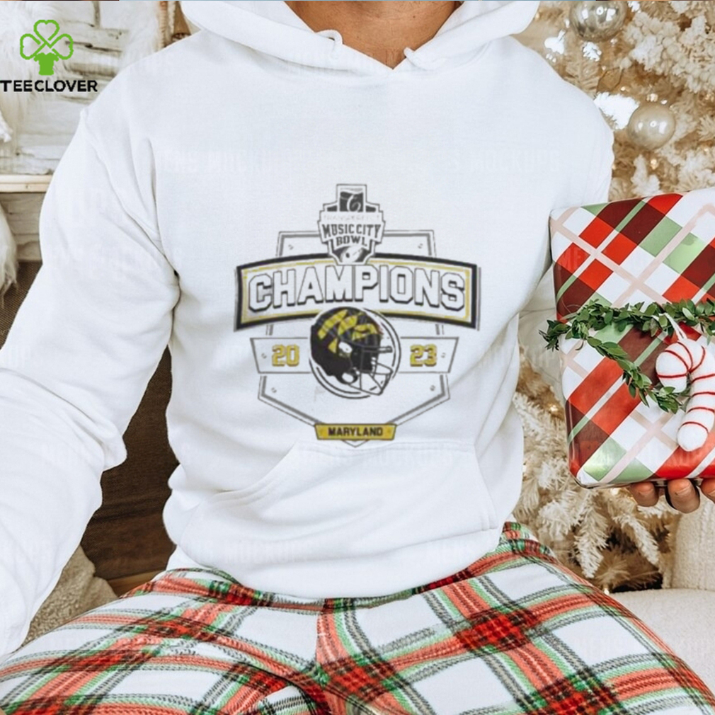 Maryland Terrapins 2023 Music City Bowl Champions Helmet T Shirt Maryland Terrapins 2023 Music City Bowl Champions Helmet T Shirt