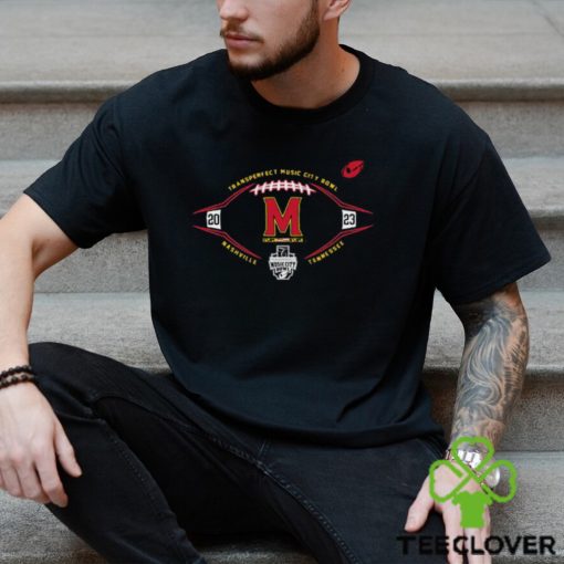 Maryland Terrapins 2023 Music City Bowl Logo Essentials T Shirt