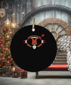 Maryland Terrapins 2023 TransPerfect Music City Bowl Nashville Tennessee Ornament