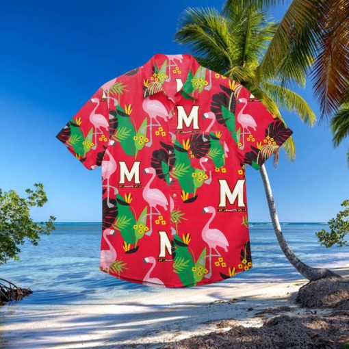 Maryland Terrapins Floral Hawaiian Shirt